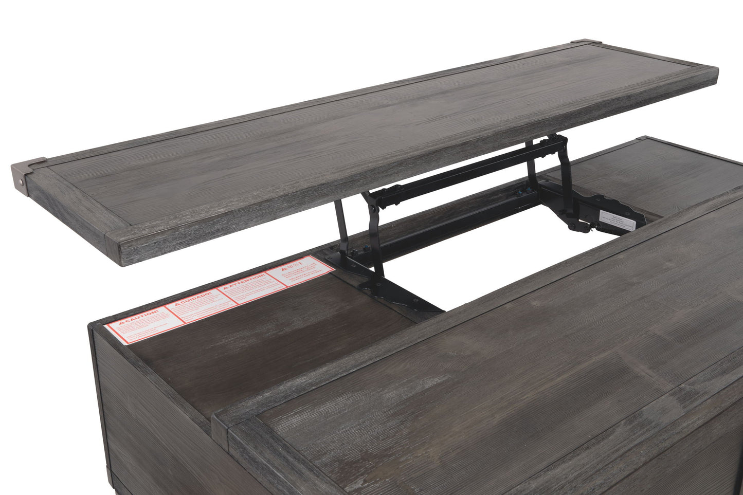 Todoe - Lift Top Cocktail Table - Dark Gray