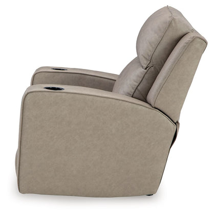 Lavenhorne - Rocker Recliner - Faux Leather - Pebble