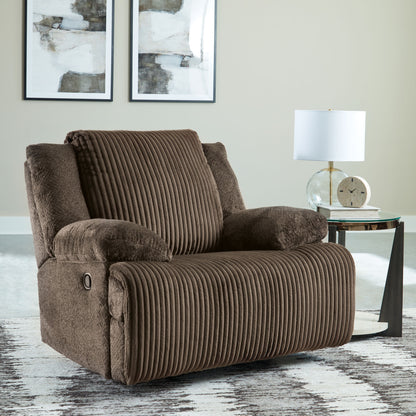 Top Tier - Rocker Recliner - Fabric - Chocolate