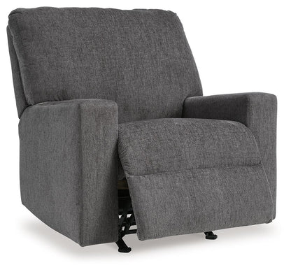 Rannis - Rocker Recliner - Fabric - Pewter