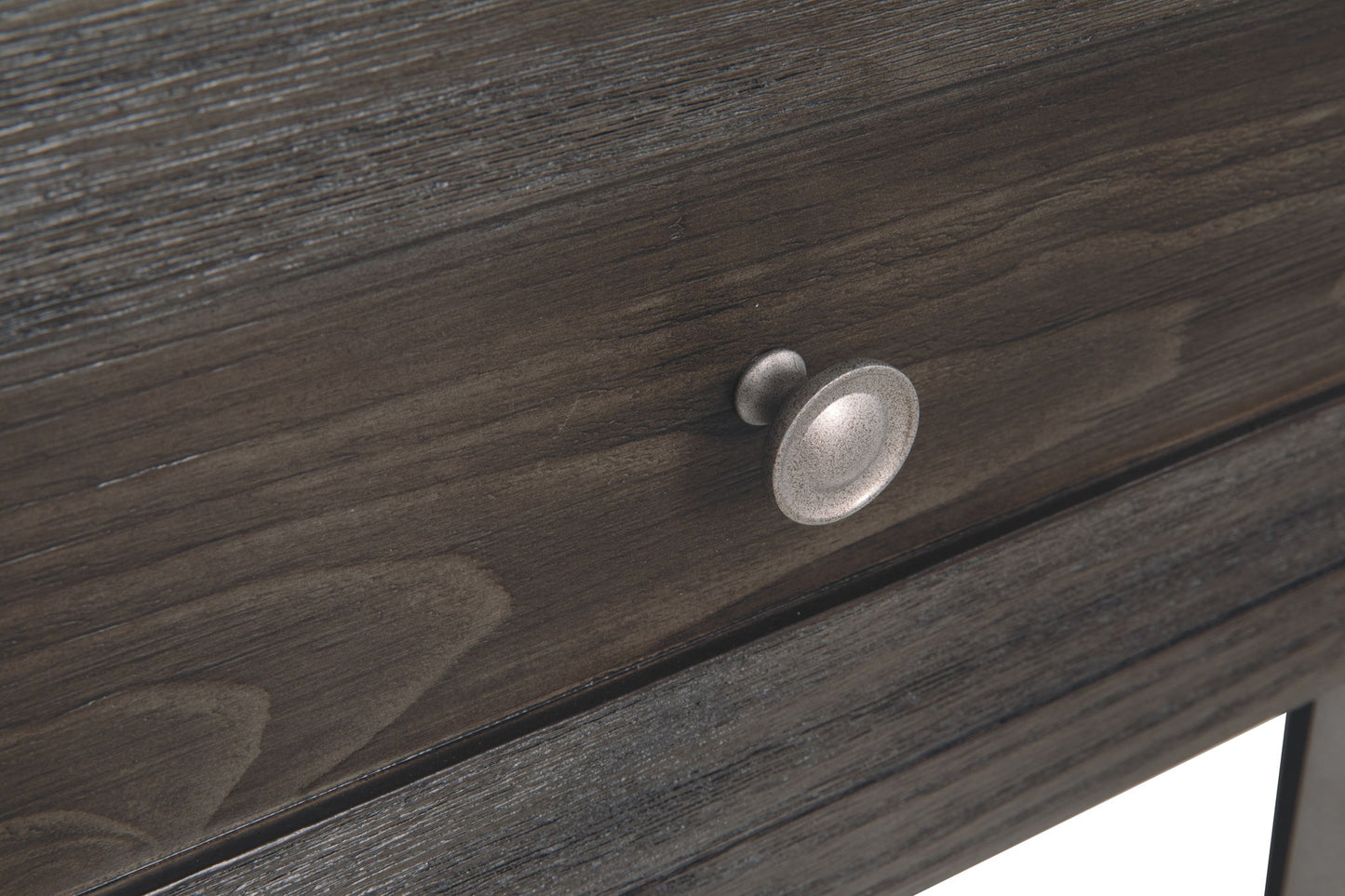 Todoe - Rectangular End Table - Dark Gray