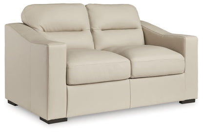 Treasure Trove - Loveseat - Leather Match - Almond