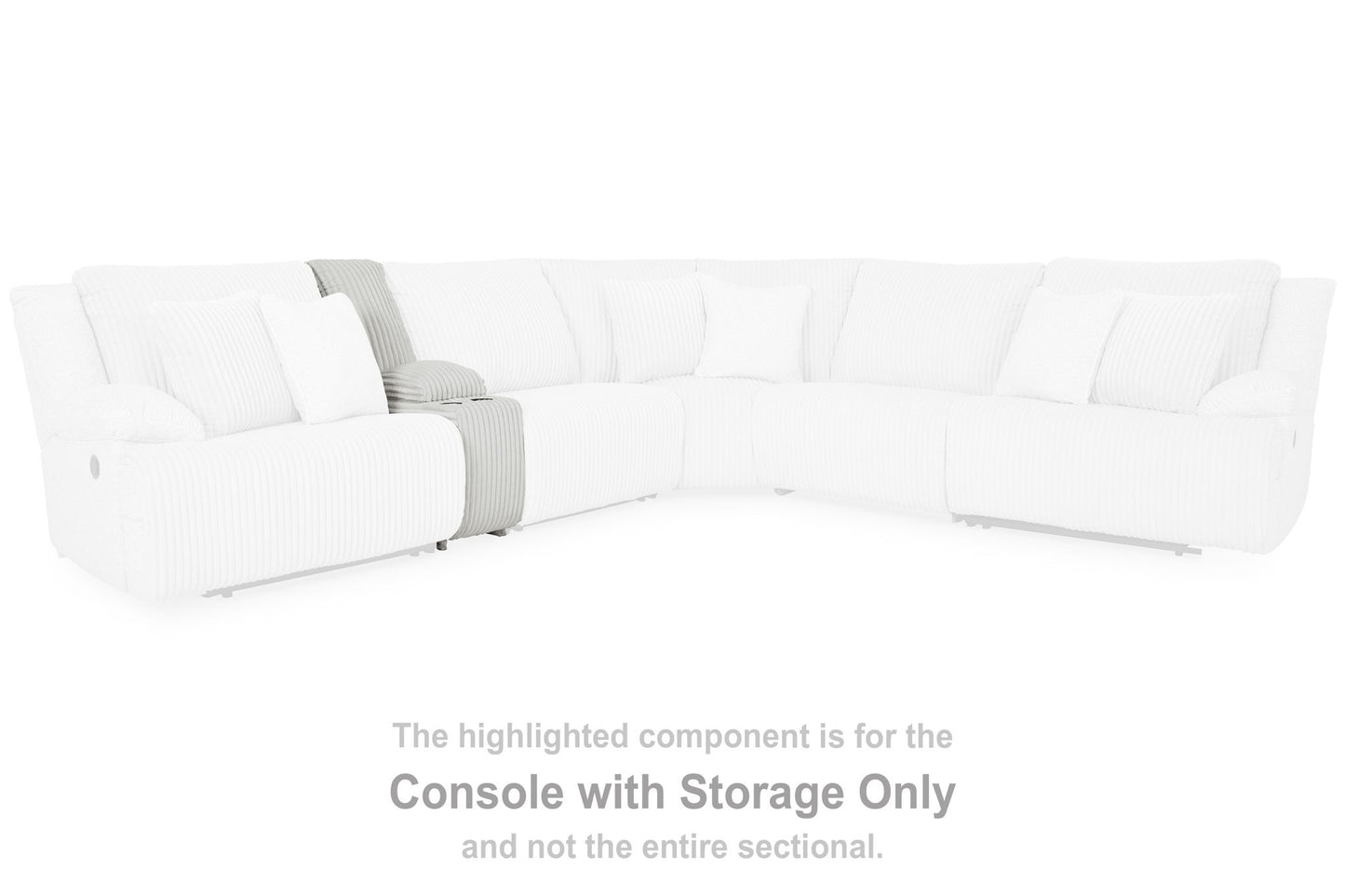 Top Tier - Console With Storage - Fabric - Alloy