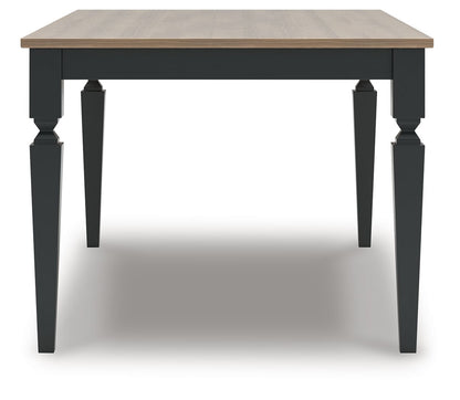 Brenkerton - Rectangular Dining Room Table - Grayish Brown / Black