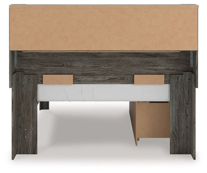 Frandern - Bookcase Panel Bed