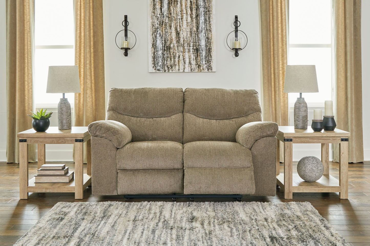 Alphons - Reclining Loveseat - Fabric - Briar