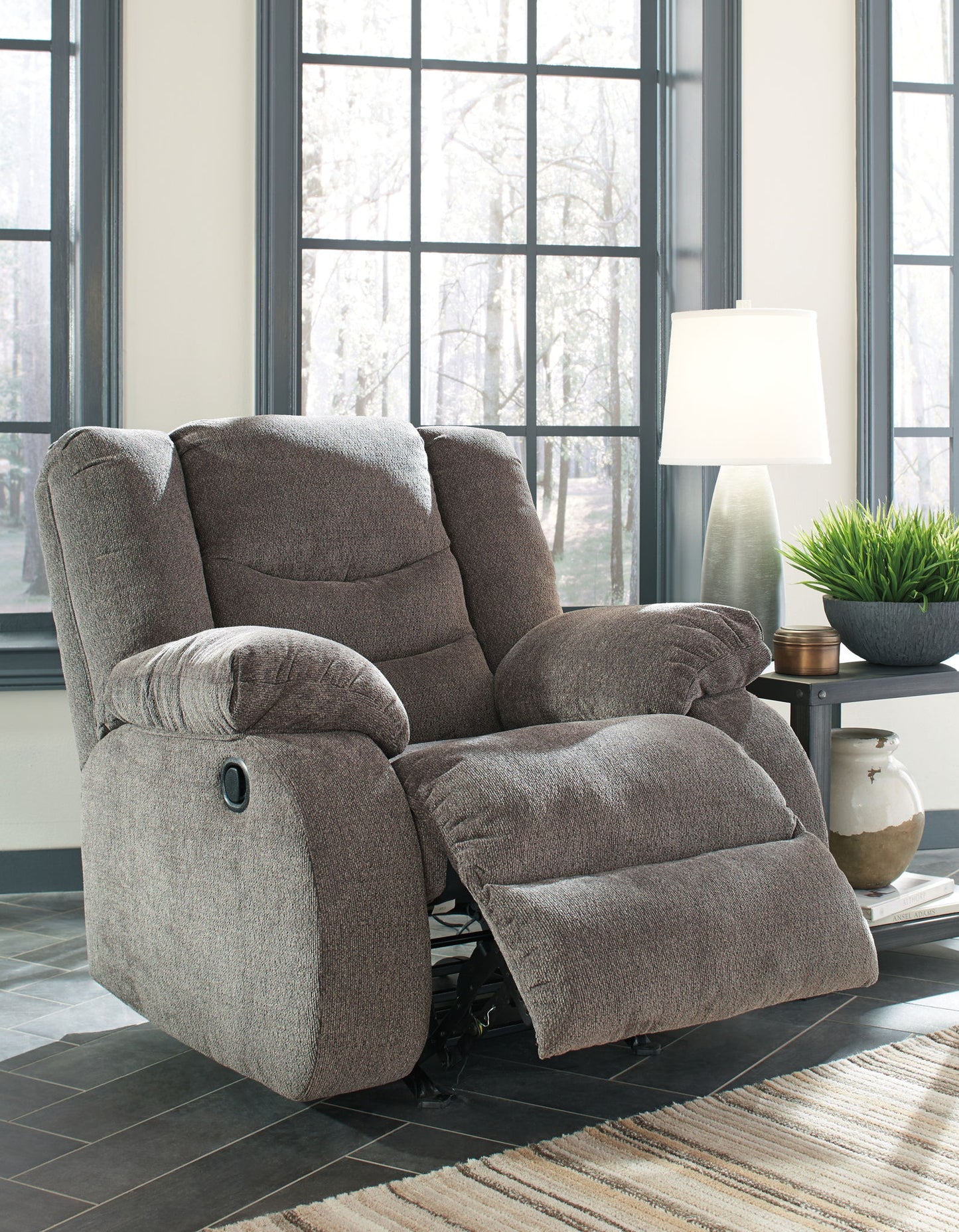 Tulen - Rocker Recliner - Dark Gray