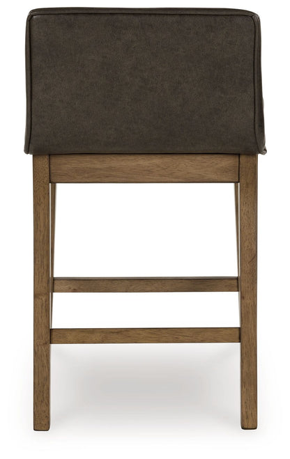 Cabalynn - Upholstered Barstool (Set of 2) - Two-tone Brown