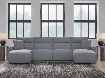 Modmax II - Reclining Sectional - Salt And Pepper