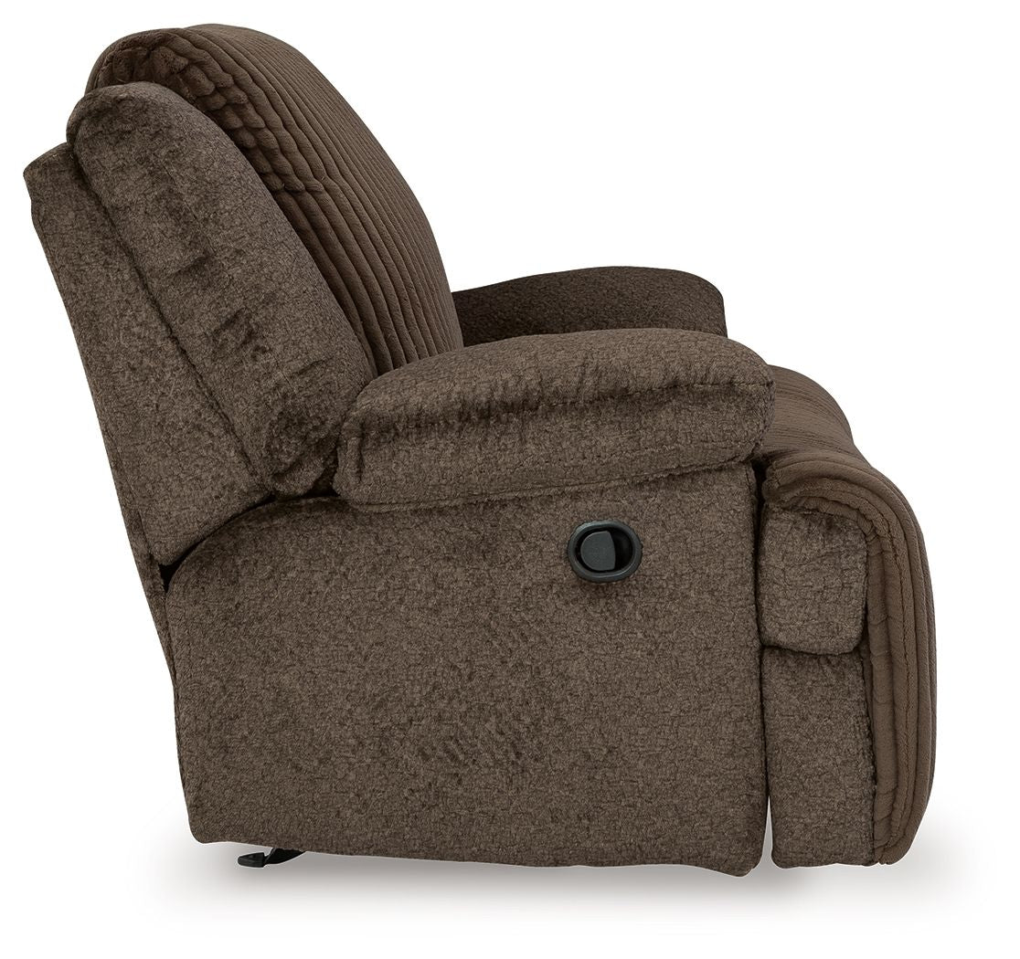 Top Tier - Rocker Recliner - Fabric - Chocolate