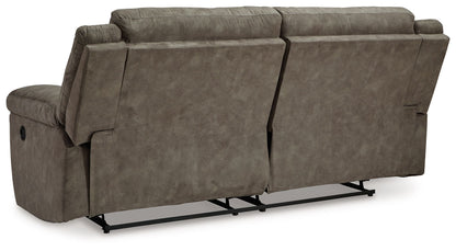 Laresview - 2 Seat Reclining Sofa - Faux Leather - Fossil