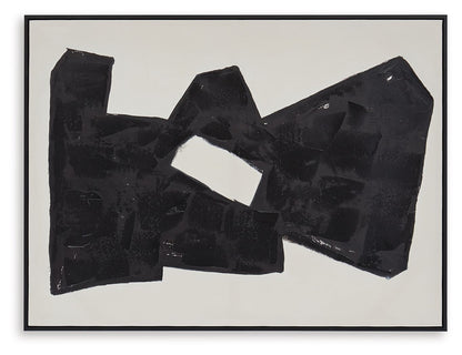 Garviery - Wall Art - Black / Cream