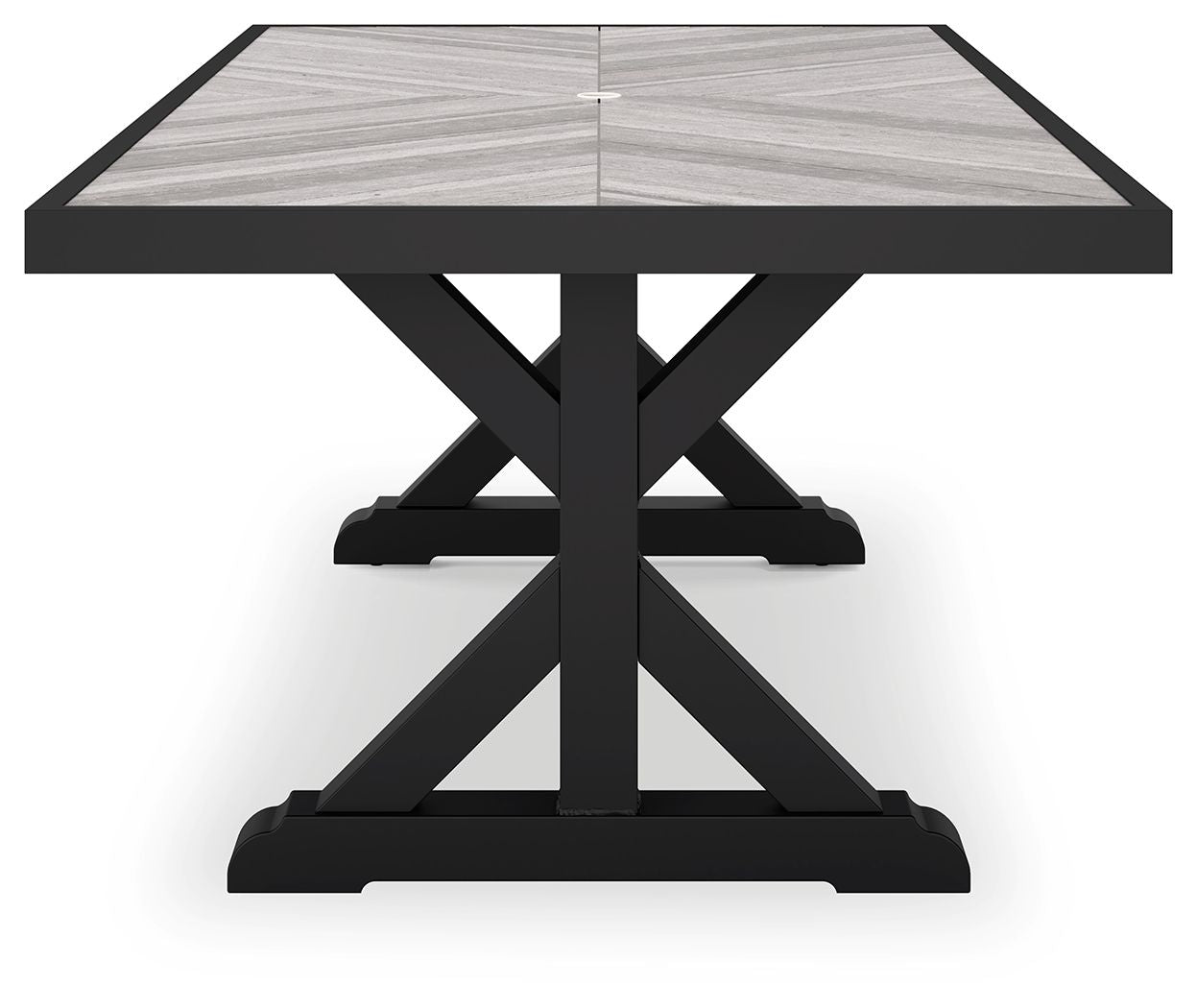 Beachcroft - Rect Dining Table W/Umb Opt