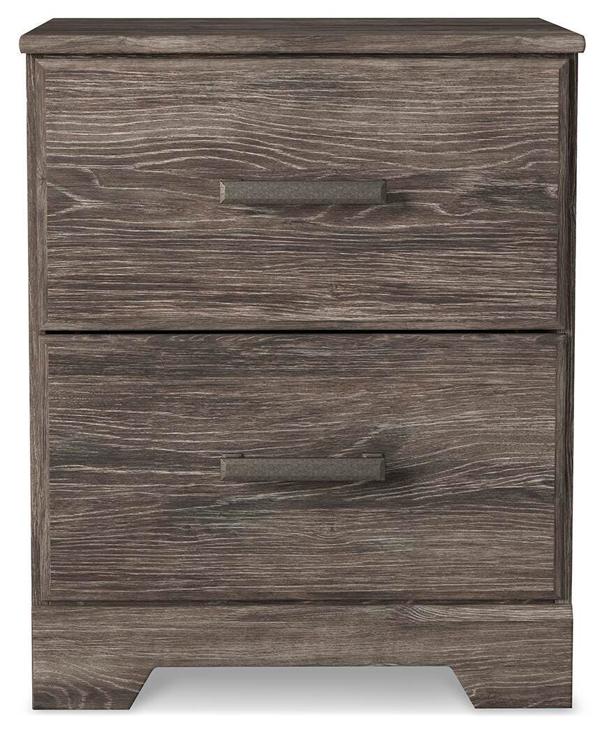 Ralinksi - Two Drawer Night Stand - Gray - Wood