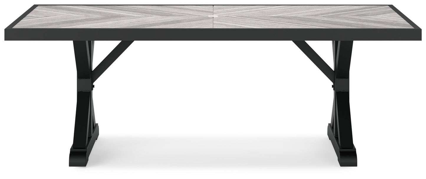 Beachcroft - Rect Dining Table W/Umb Opt