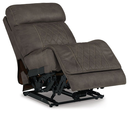 Hoopster - Pwr Armless Rec W/Adj Headrest - Gunmetal