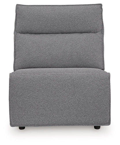 Modmax II - 8-Piece Power Reclining Sectional With LAF Press Back Power Chaise And Console - Salt And Pepper
