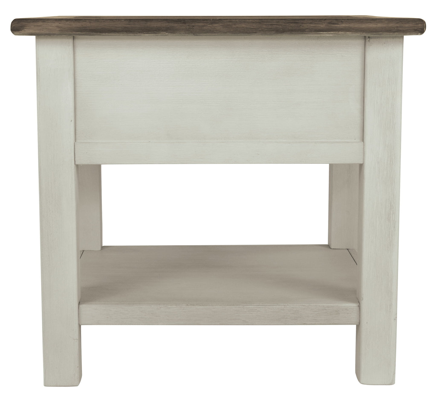 Bolanburg - Rectangular End Table - White / Brown / Beige