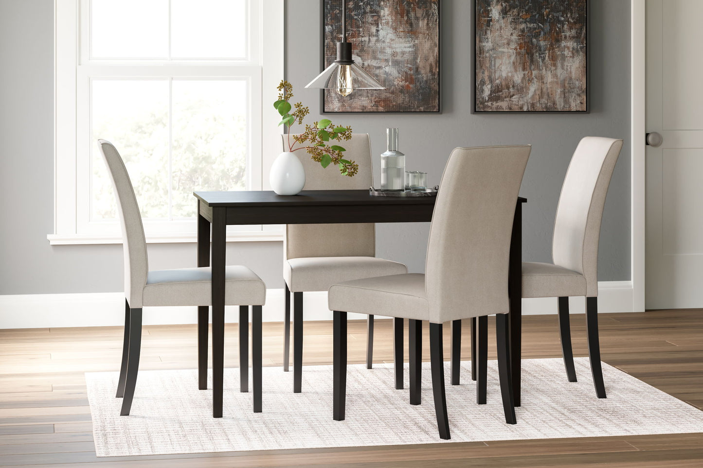 Kimonte - Rectangular Dining Room Table - Dark Brown
