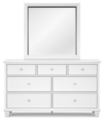 Fortman - Dresser And Mirror - White