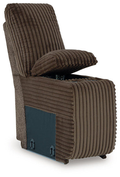 Top Tier - Console With Storage - Fabric - Chocolate