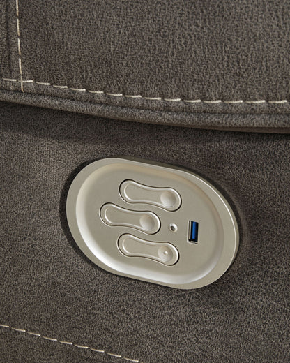 Hoopster - Laf Zero Wall Power Recliner - Gunmetal