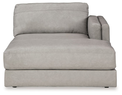 Amiata - Raf Corner Chaise - Leather Match - Glacier