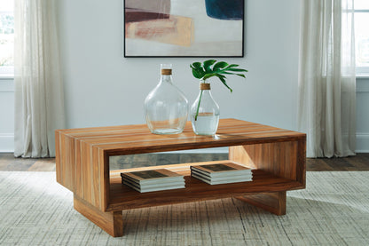 Dressonni - Rectangular Cocktail Table - Brown