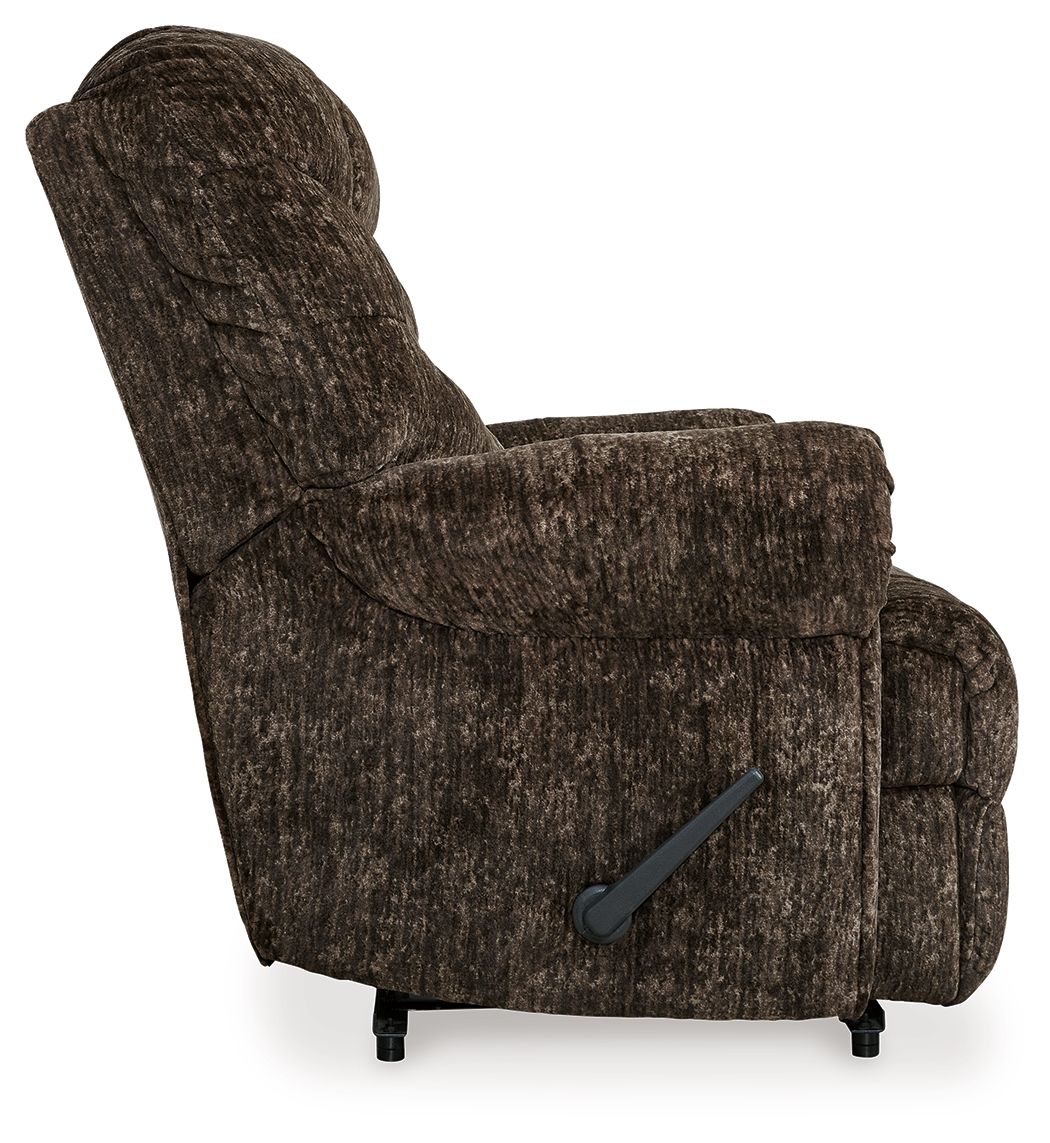 Movie Man - Zero Wall Recliner - Fabric - Chocolate